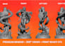 sculpt 3d character, miniature, and statue model for 3d printing